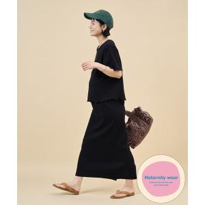 マタニティ 限定展開　「産前・産後対応」オーガニックコットン マタニティ メロー 半袖 ワンピース｜ZOZOTOWN Yahoo!店