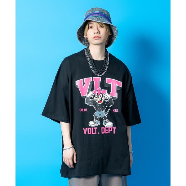 tシャツ a.p.o.v. マッスルキャラプリントスーパーオーバーサイズコットンTシャツ メンズ レ...