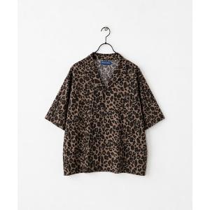シャツ 5C29 レオパードワイドシャツ メンズ