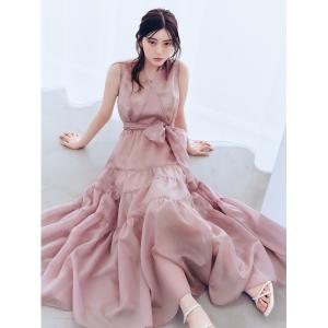 ワンピース カシュクールティアードワンピース