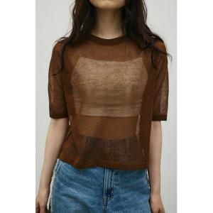ニット セーター ウォッシャブルリネンミックスニ...の商品画像