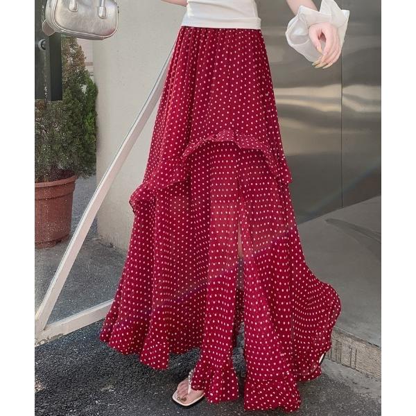 ロング スカート ドットロングスカート