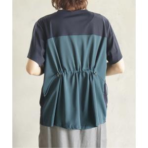 tシャツ 半袖 バックシャーリングTシャツ レディース