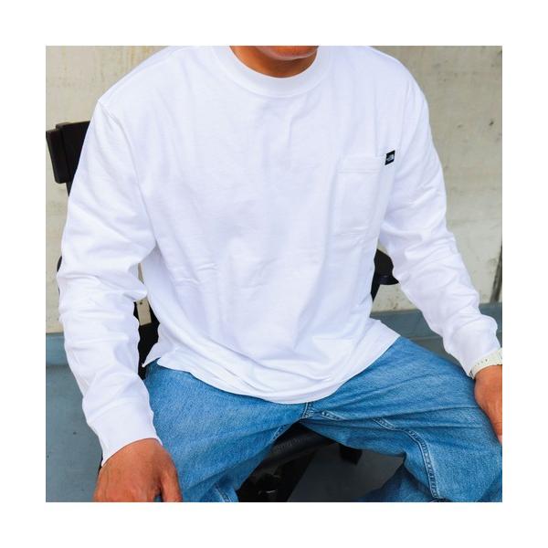 「THE NORTH FACE」 長袖Tシャツ M ホワイト メンズ