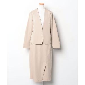 「haco!」 セットアップ LARGE ベージュ レディース
