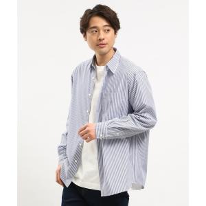 「GLOBAL WORK Smile Seed Store」 長袖シャツ MEDIUM ブルー系その他4 メンズ
