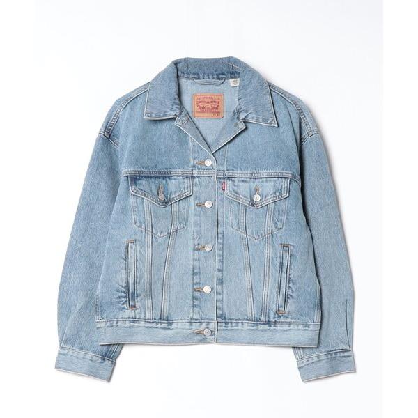 「Levi's」 デニムジャケット S コバルトブルー レディース