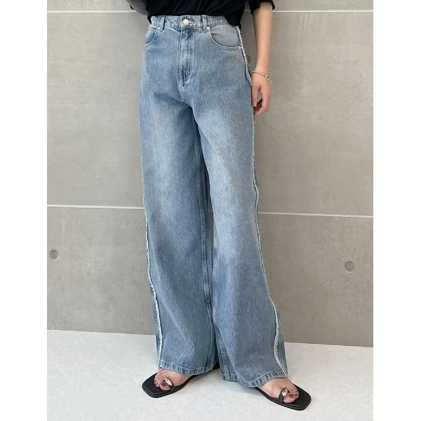 「Re:EDIT」 「JAVA」デニムパンツ MEDIUM ブルー レディース
