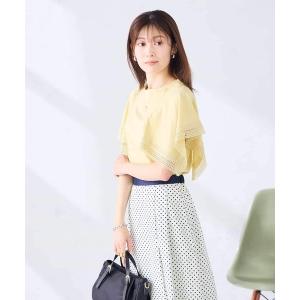 tシャツ 「接触冷感/UVカット」ハンカチスリーブトップス レディース