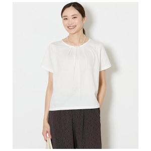 tシャツ 半袖 速乾 「吸水速乾」格子サッカータックTシャツ レディース