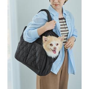 犬 服 「DOG」クマキルティングキャリートート...の商品画像