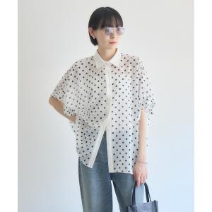 ブラウス シャツ TRANOI. ドットドルマンシャツ レディース