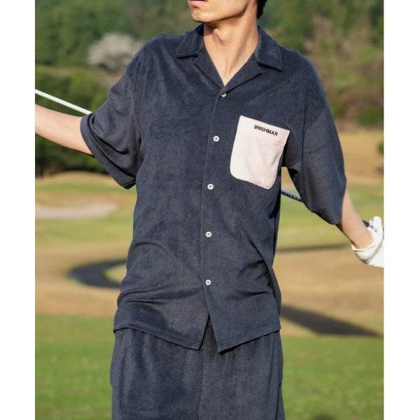 シャツ 半袖 「IRISHMAN/アイリッシュマン」RELAX AIR PILE SHIRT　ロゴ ...