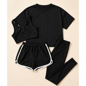 水着 Tシャツ付きセパレート4点セット水着 キッズ 子供 女の子