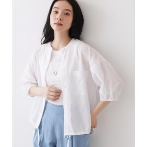 ブラウス シャツ 「高通気/セットアップ可」ハーフスリーブドロストシャツブラウス レディース