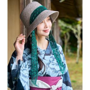 帽子 ハット レディース 「カヤ」紐バケットハット レディース