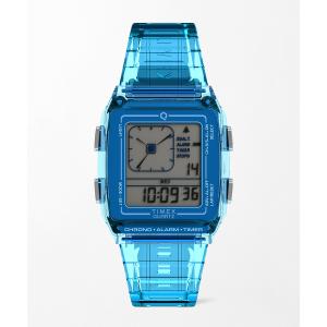 腕時計 レディース TIMEX Q LCA x-tw2w45100 Blue トランスパレント レディース メンズ