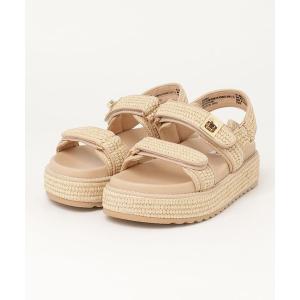 サンダル STEVE MADDEN スティーブマデン ダブルベルトラフィアサンダル BIGMONA-US 9918 レディース