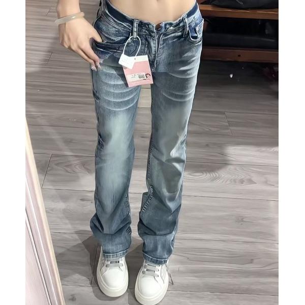 パンツ ローライズヴィンテージデニムパンツ ストレートシルエット レディース