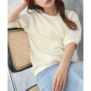 ニット セーター カットジャガードプルオーバー レディース