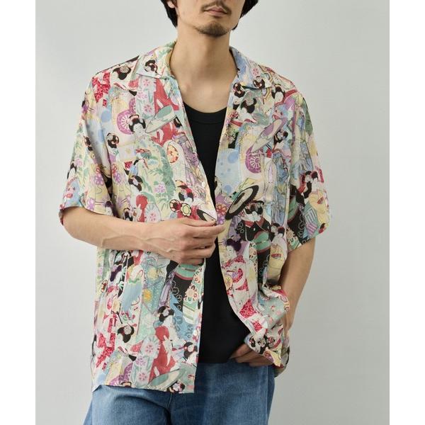 アロハシャツ シャツ 半袖 「NIPOALOHA/二ポアロハ」SILK CUPRO SHORT SL...