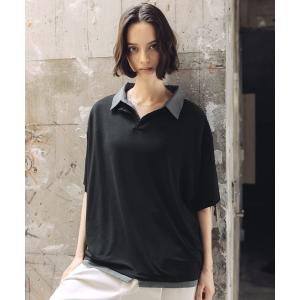 シャツ フェイクレイヤードサマーニットスキッパーシャツ メンズ レディース