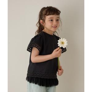 ブラウス シャツ レース切替ブラウス キッズ 子供服 女の子