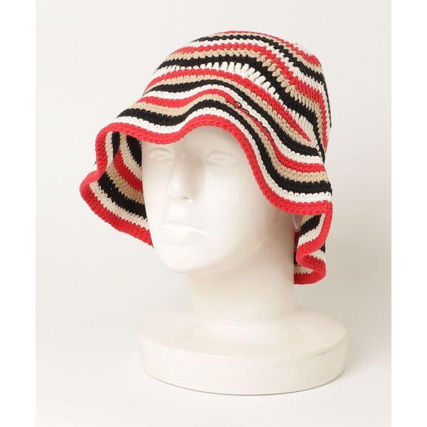 Ganni Ganni Cotton Crochet Bucket Hat ニット A5794