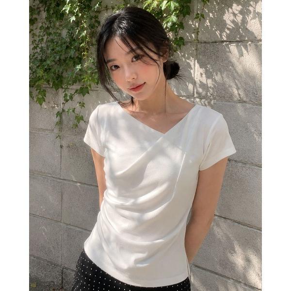 tシャツ 半袖 「GENERAL IDEA」ドレープシャーリング半袖Tシャツ / DRAPED SH...