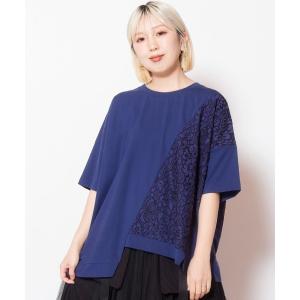 tシャツ レース切替Tシャツ レディース