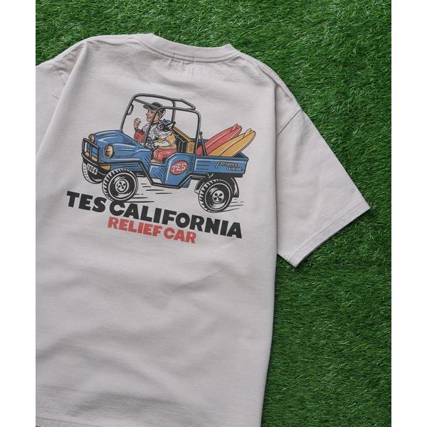 tシャツ TES RELIEF CAR T-SHIRT/ Tシャツ メンズ レディース