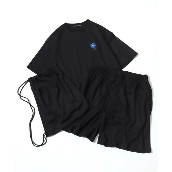 パジャマ Flower ＆ Ghost Embroidery High Waffle T-shirt...