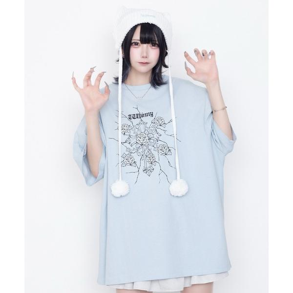 tシャツ Whinny/「2026春夏新作♪」縛られしトゲトゲROSEティー レディース メンズ