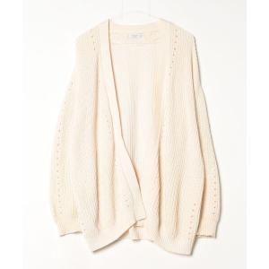 「MANGO」 ニットカーディガン L ホワイト メンズ
