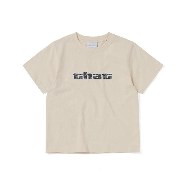「thisisneverthat」 半袖Tシャツ S ベージュ メンズ