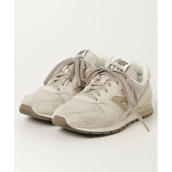 「New Balance」 ローカットスニーカー 24cm ベージュ レディース