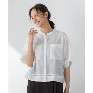 ブラウス シャツ ハシゴレースシアーブロードブラウス レディース