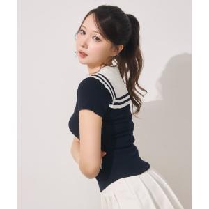 tシャツ セーラーカラーTee レディース