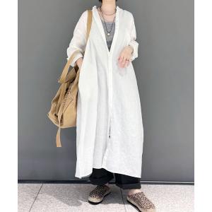 ワンピース ソフトリネン シャツワンピースの商品画像