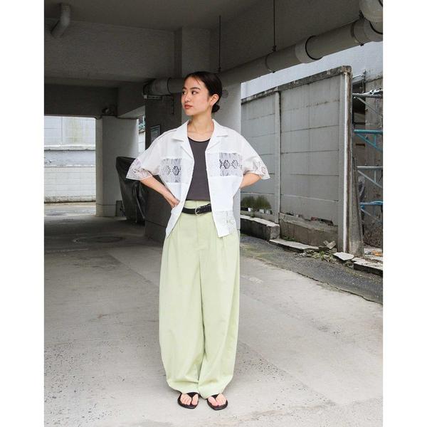 スラックス パンツ 「CITEN」エアリーバレルパンツ ―吸水速乾・防シワ― レディース