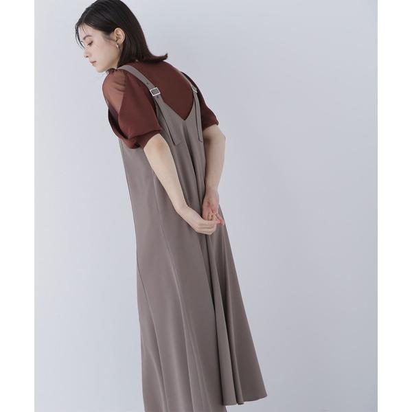 「NATURAL BEAUTY BASIC」 サロペットスカート SMALL ブラウン レディース