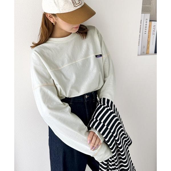 「Java」 長袖カットソー LARGE ホワイト レディース
