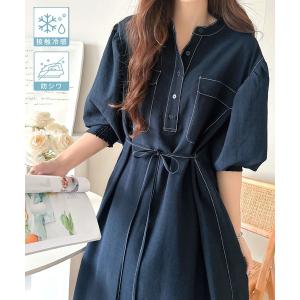「classicalelf」 長袖ワンピース SMALL ネイビー レディース