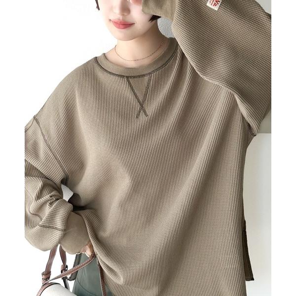 「Java」 長袖カットソー LARGE ブラウン レディース