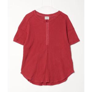 「khakito」 半袖カットソー MEDIUM レッド レディース