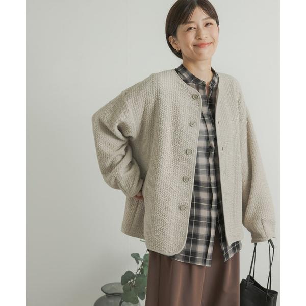 「URBAN RESEARCH DOORS」 ノーカラージャケット MEDIUM グレー系その他 レ...