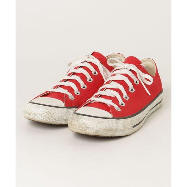 「CONVERSE」 ローカットスニーカー 25cm レッド レディース
