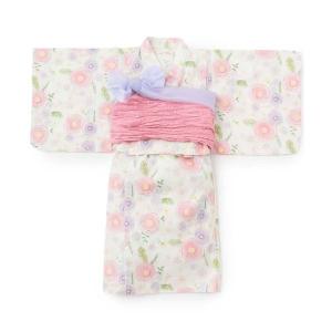浴衣 花柄浴衣セット キッズ 子供 女の子