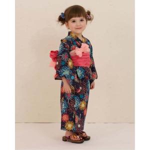 MIKI HOUSE（ミキハウス） 浴衣 花火柄浴衣 キッズ 子供 女の子