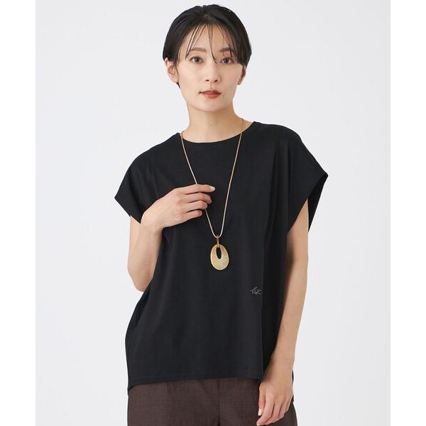 tシャツ 半袖 「EDITION掲載」「ウォッシャブル」フレンチスリーブドルマンカットソー レディー...